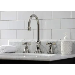 KS298XZX-P Millennium Widespread Bathroom Faucet with Brass Pop-Up 8