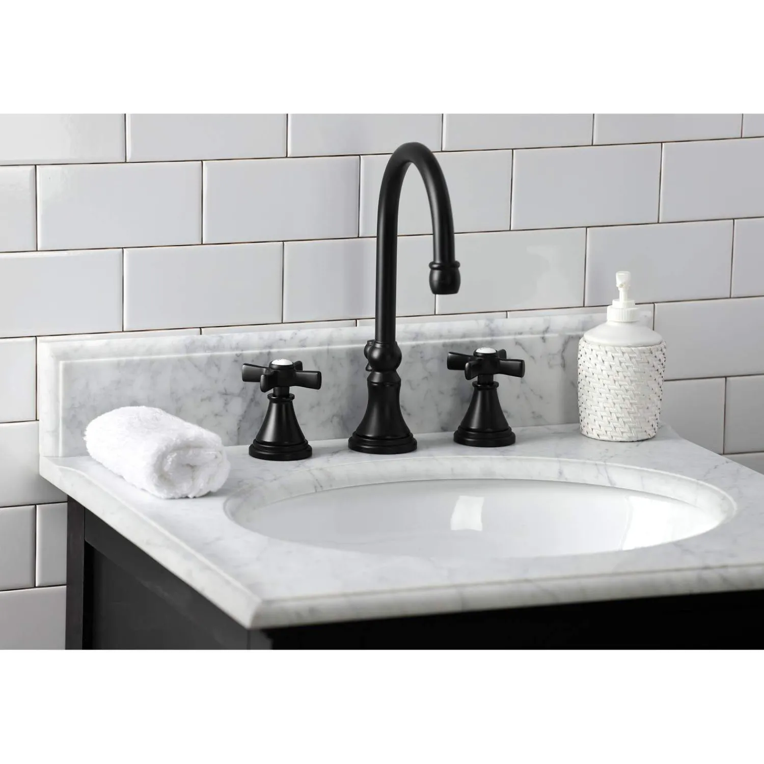 KS298XZX-P Millennium Widespread Bathroom Faucet with Brass Pop-Up 8" Widespread