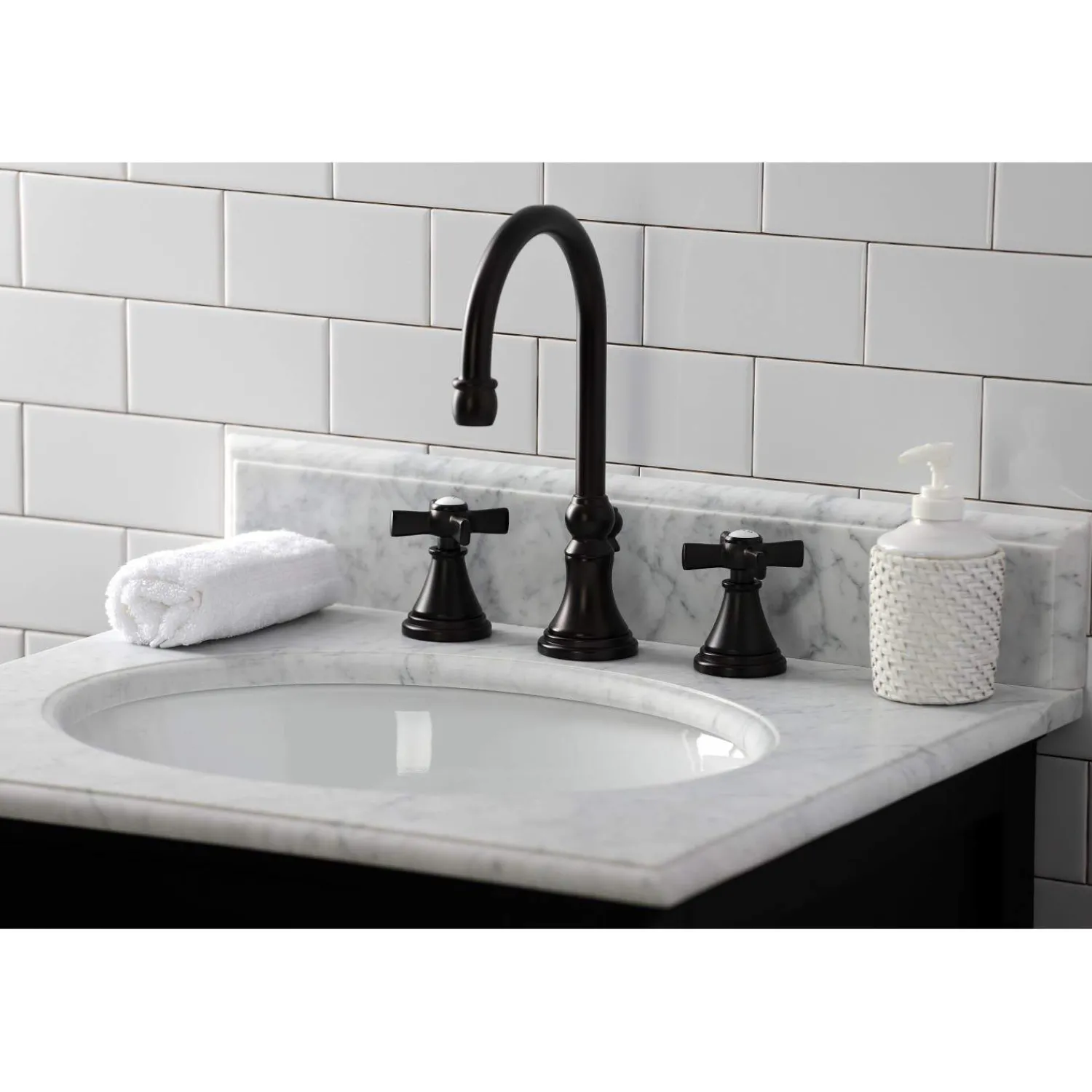 KS298XZX-P Millennium Widespread Bathroom Faucet with Brass Pop-Up 8" Widespread