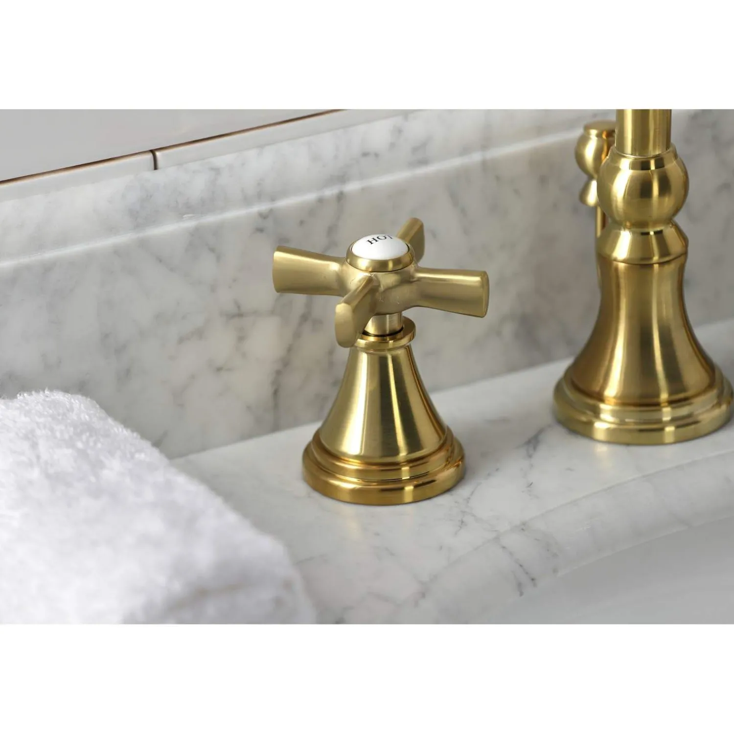 KS298XZX-P Millennium Widespread Bathroom Faucet with Brass Pop-Up 8" Widespread