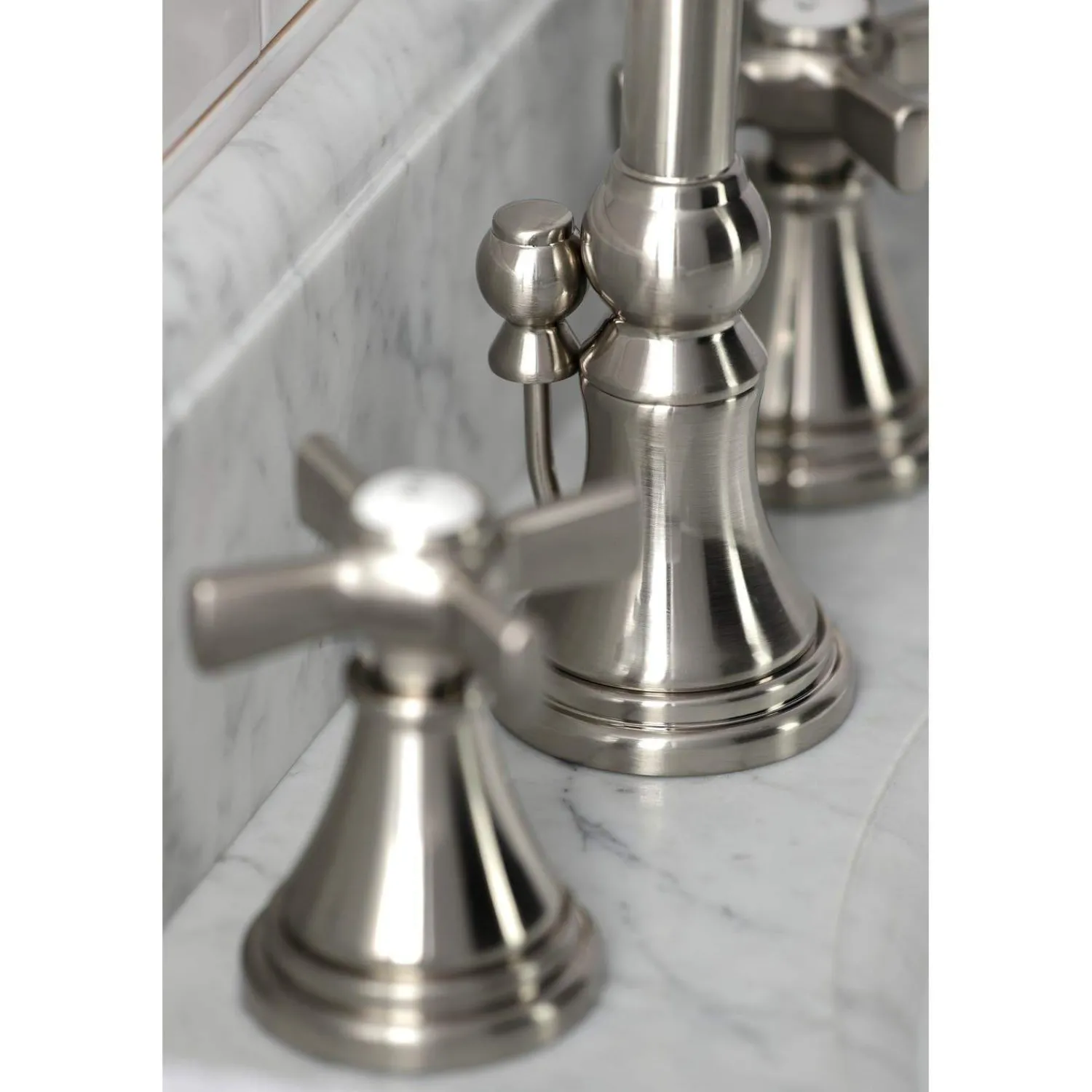 KS298XZX-P Millennium Widespread Bathroom Faucet with Brass Pop-Up 8" Widespread