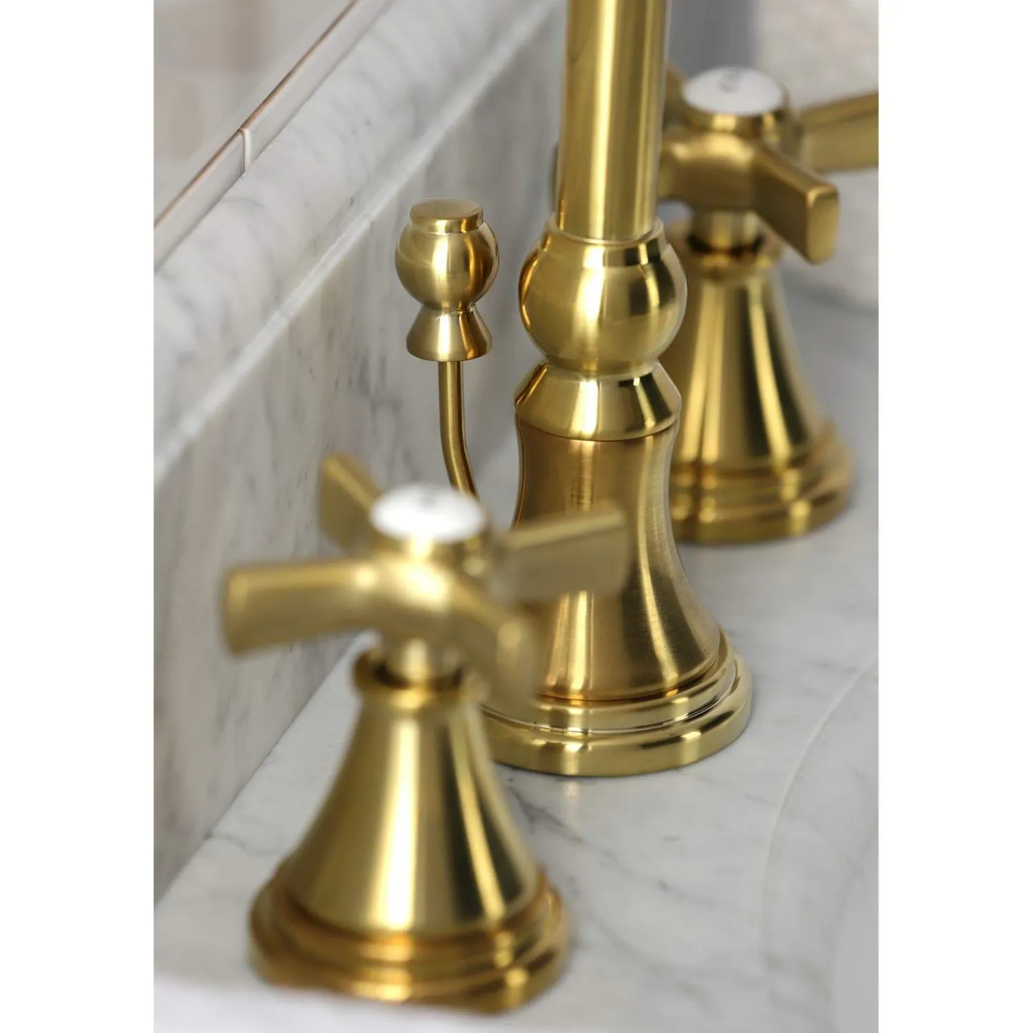 KS298XZX-P Millennium Widespread Bathroom Faucet with Brass Pop-Up 8" Widespread
