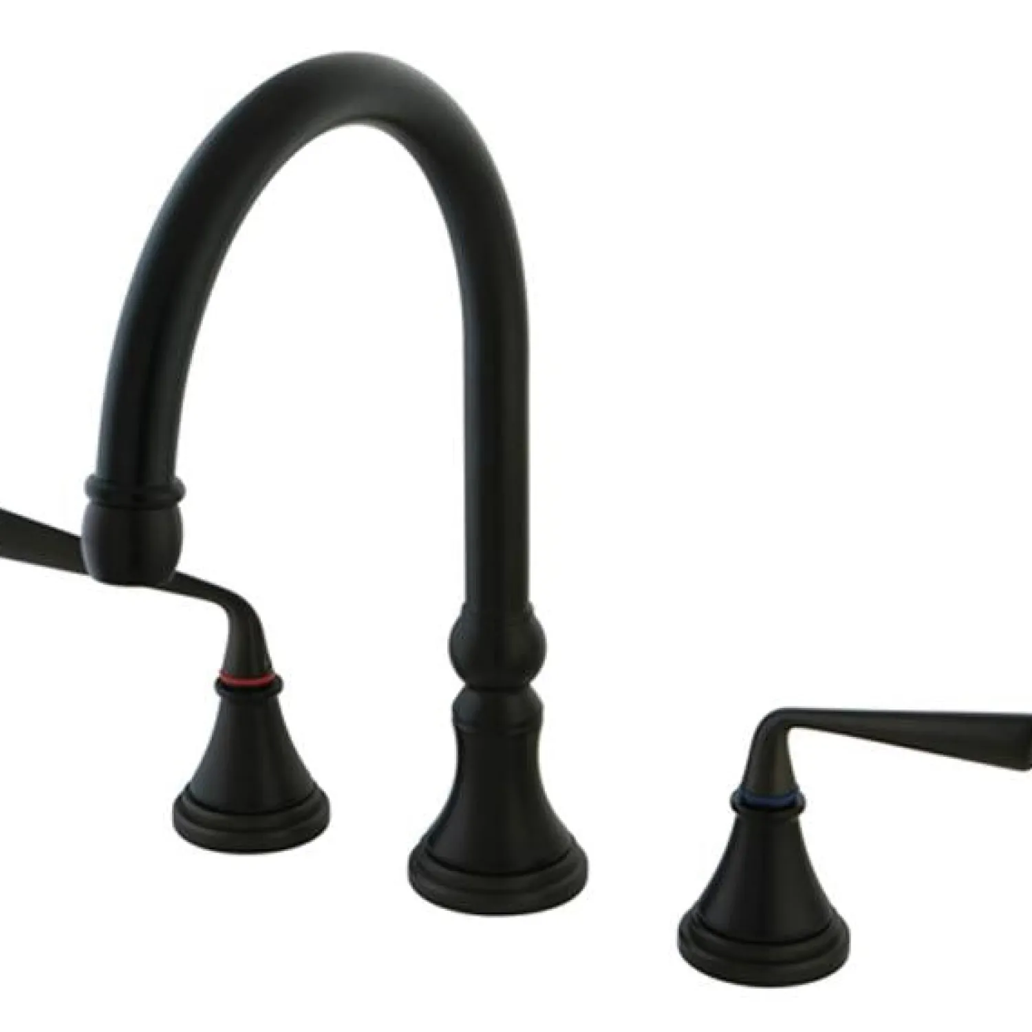 Discount KS2795ZLLS Silver Sage Widespread ADA Kitchen Faucet without Sprayer in Oil Rubbed Bronze Widespread Kitchen Faucets