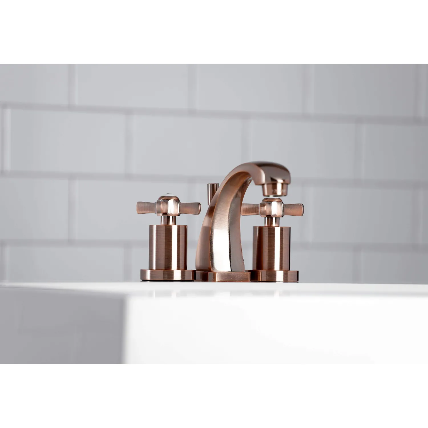 Hot KS494ZXAC Millennium 8 in. Widespread Bathroom Faucet, Antique Copper 8" Widespread