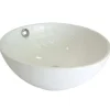 Le Country China Vessel Bathroom Sink with Overflow Hole Above Counter / Vessel Sinks