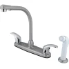 Legacy 8" Centerset Kitchen Faucet Faucets With Side Spray