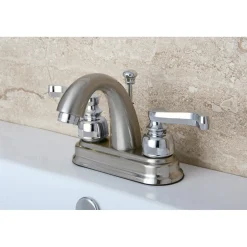 Clearance Lever-Handle 4-Inch Centerset Bathroom Faucet 4