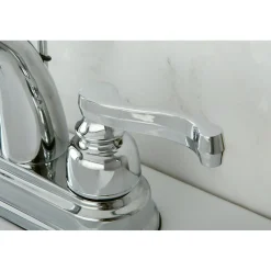 Clearance Lever-Handle 4-Inch Centerset Bathroom Faucet 4