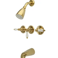 Discount 3-Lever Handles Tub and Shower Faucet Tub & Shower Sets