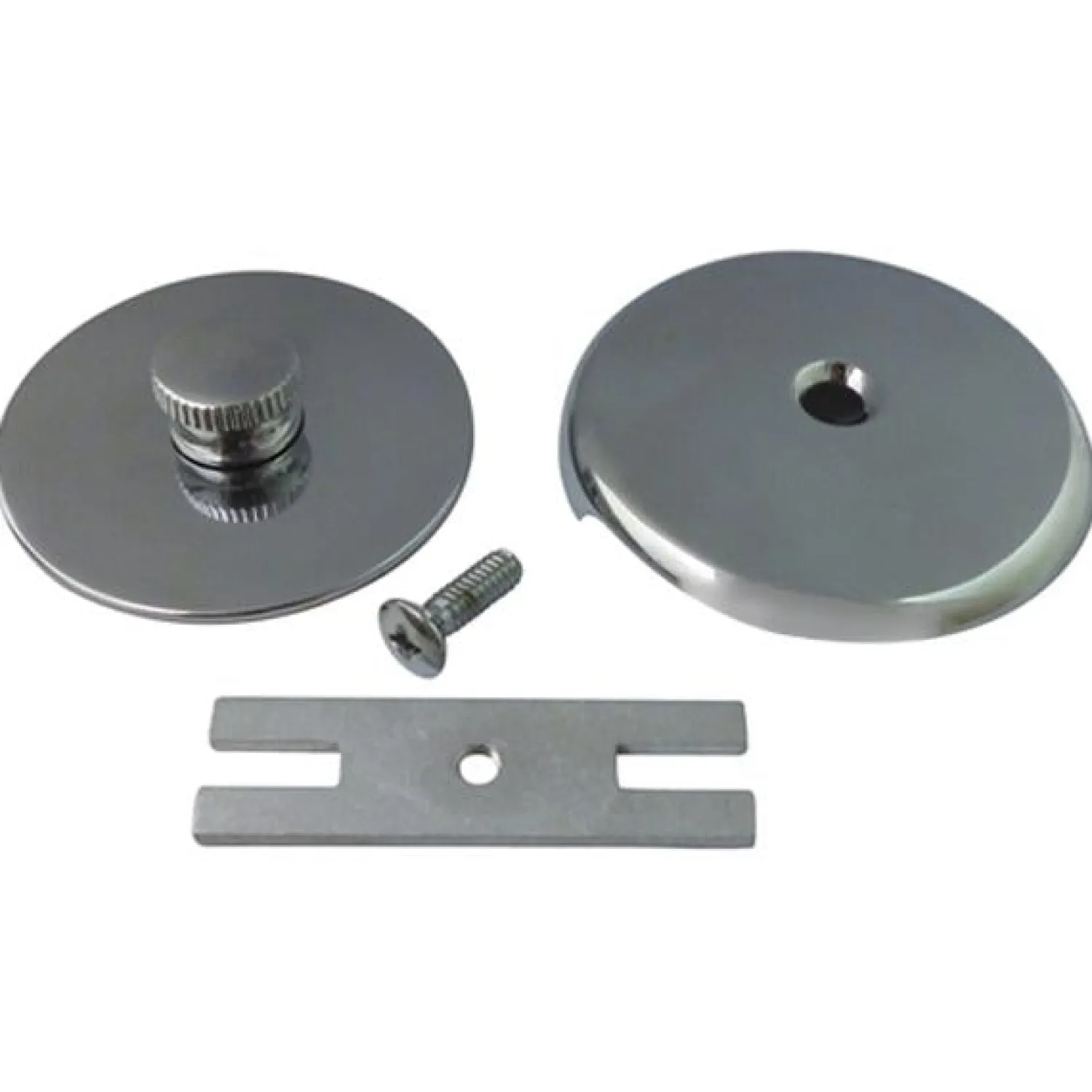 New Made to Match DTL5303A1 Quick Cover Up Tub Stopper in Polished Chrome with Overflow Plate Tub Drains
