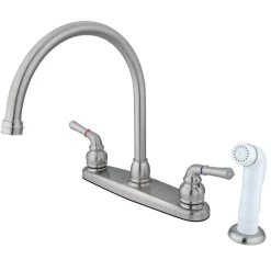 Online Magellan Centerset 4-Hole Kitchen Faucet Faucets With Side Spray