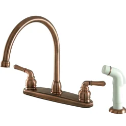 Online Magellan Centerset 4-Hole Kitchen Faucet Faucets With Side Spray