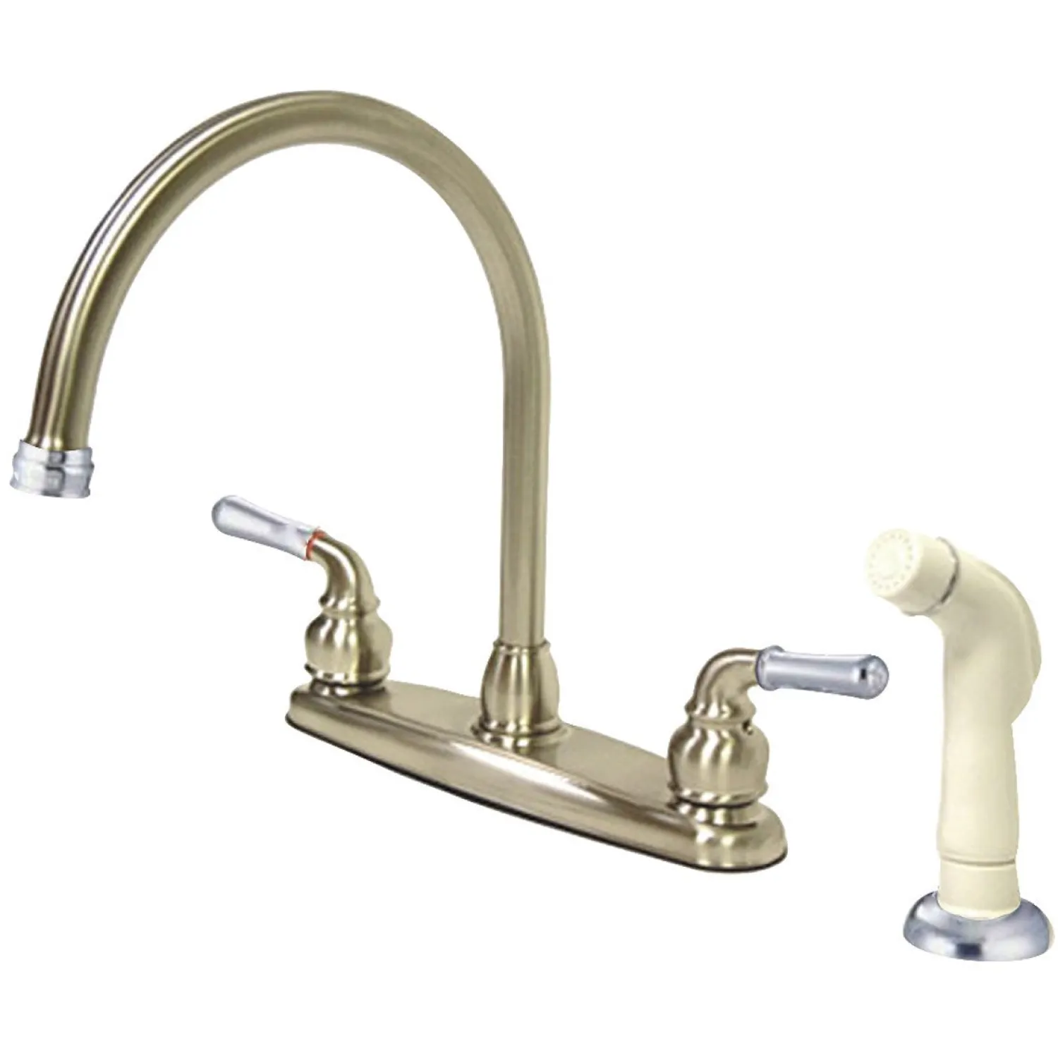 Online Magellan Centerset 4-Hole Kitchen Faucet Faucets With Side Spray