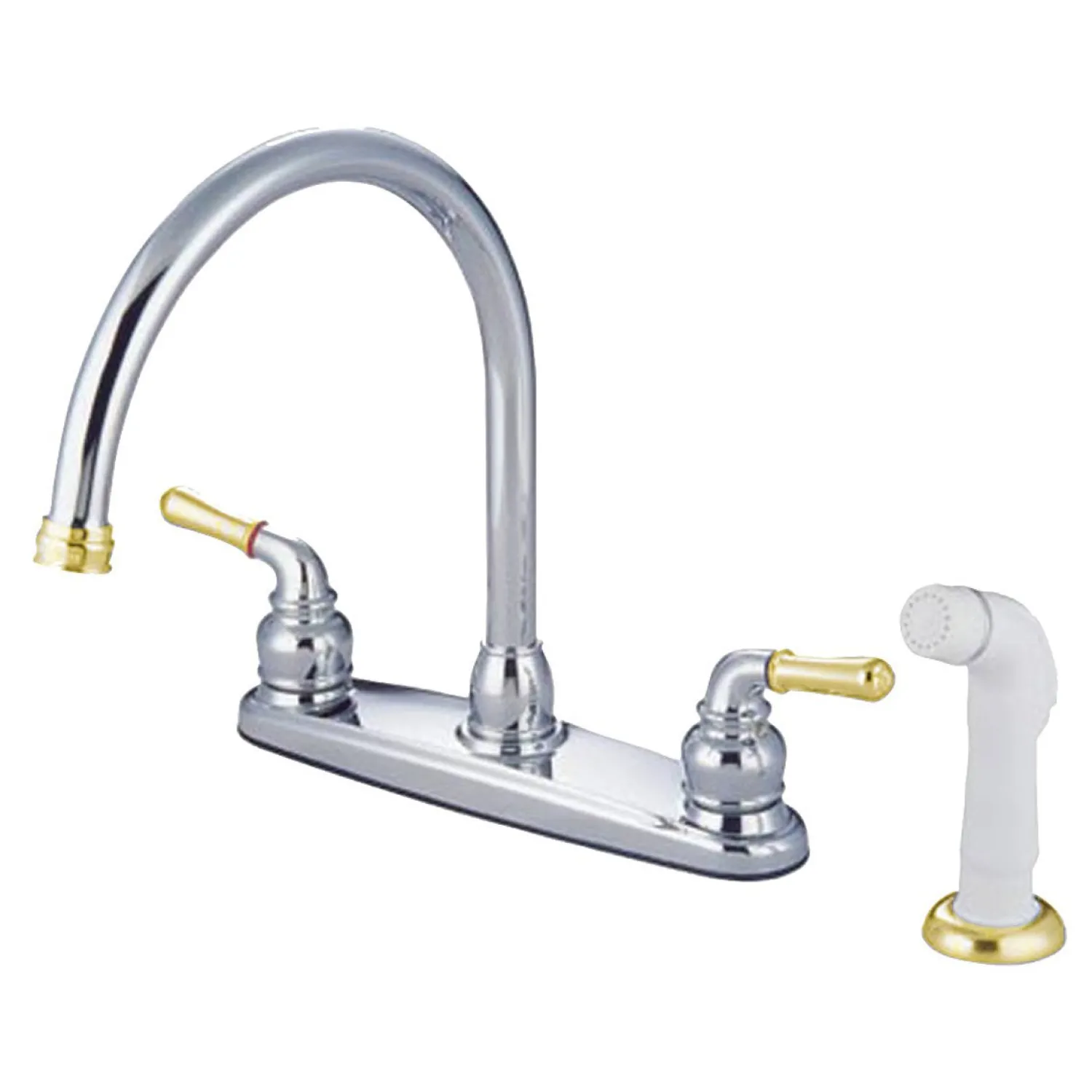 Online Magellan Centerset 4-Hole Kitchen Faucet Faucets With Side Spray