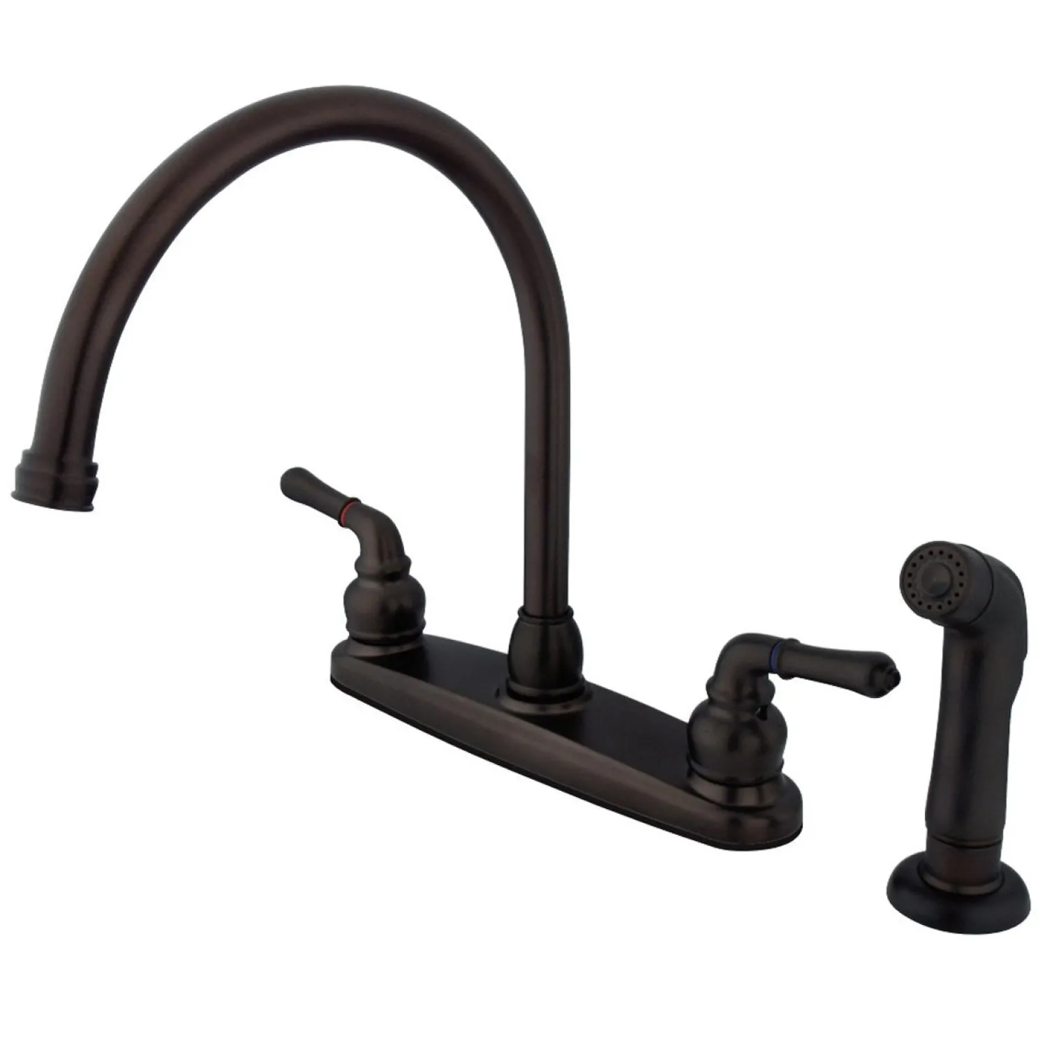 Online Magellan Deck Mount Centerset Kitchen Faucet Faucets With Side Spray