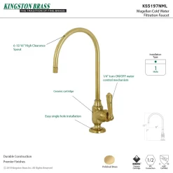 Clearance Magellan Single-Handle Water Filtration Faucet Single Hole