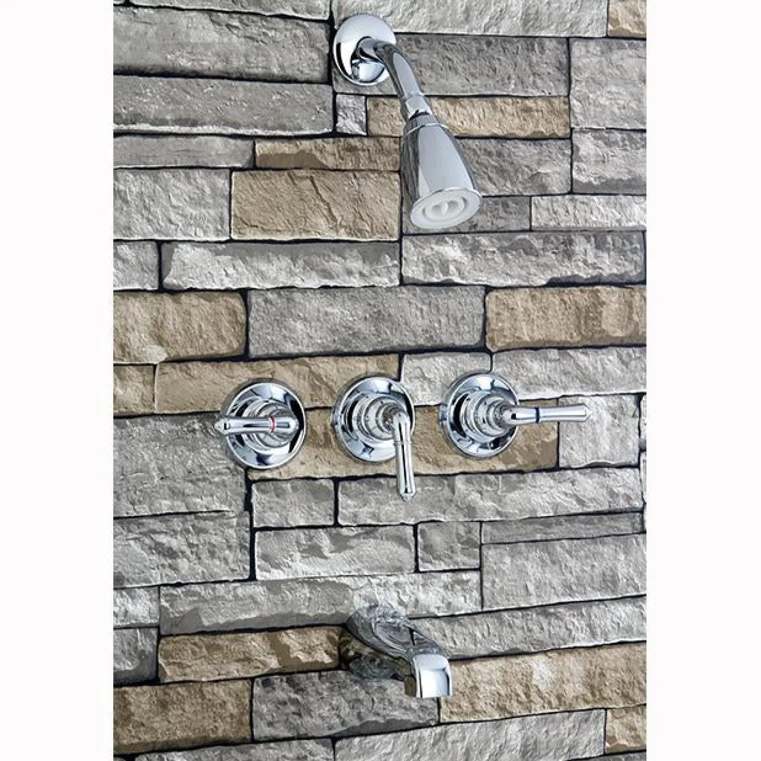Hot Magellan Solid Brass Three Handle Tub and Shower Faucet Tub & Shower Sets