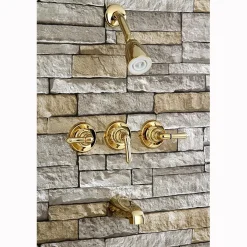 Hot Magellan Solid Brass Three Handle Tub and Shower Faucet Tub & Shower Sets