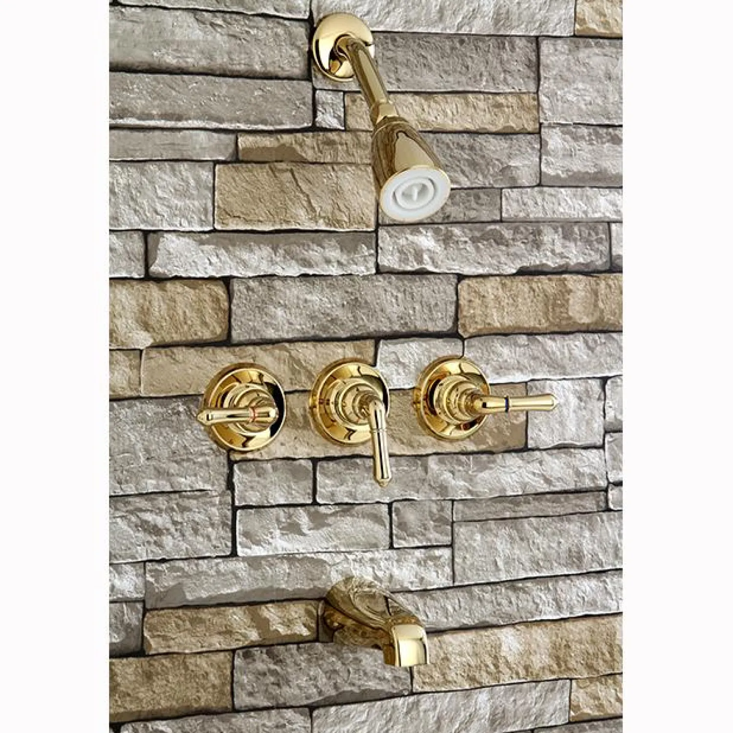 Hot Magellan Solid Brass Three Handle Tub and Shower Faucet Tub & Shower Sets