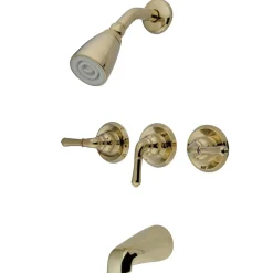 Hot Magellan Solid Brass Three Handle Tub and Shower Faucet Tub & Shower Sets