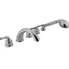 Sale Magellan Three Handle Roman Tub Filler with Hand Shower Tub Faucets