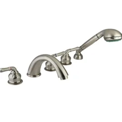 Sale Magellan Three Handle Roman Tub Filler with Hand Shower Tub Faucets