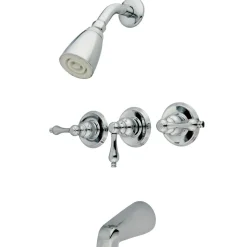 Clearance Magellan Three Handle Tub and Shower Faucet Tub & Shower Sets