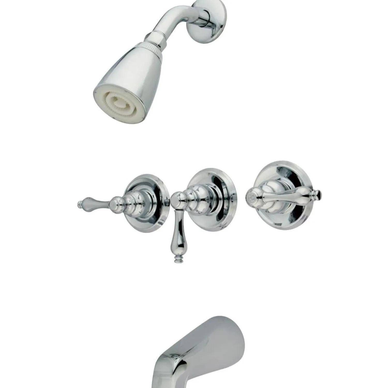 Clearance Magellan Three Handle Tub and Shower Faucet Tub & Shower Sets