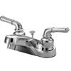 Sale Magellan Two Handle 4" Centerset Lavatory Faucet with Brass Pop-up 4" Center Set