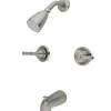 Clearance Magellan Two Handle Satin Nickel Tub and Shower Faucet Tub & Shower Sets