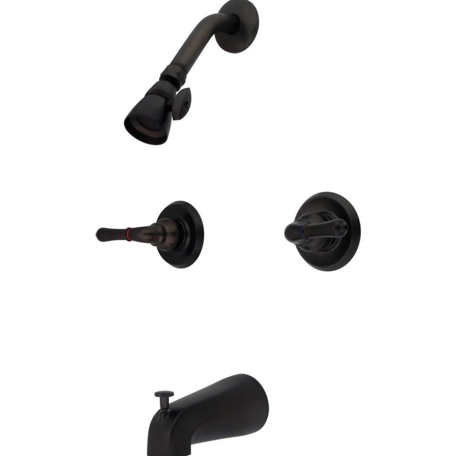 Clearance Magellan Two Handle Oil Rubbed Bronze Tub and Shower Faucet Tub & Shower Sets