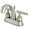 New Manhattan 4" Centerset Two Handle Lavatory Faucet with Brass Pop-up 4" Center Set