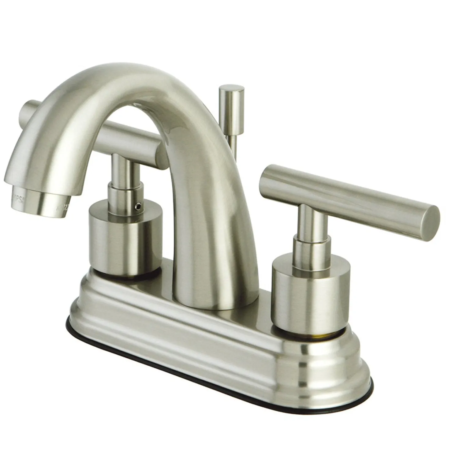 New Manhattan 4" Centerset Two Handle Lavatory Faucet with Brass Pop-up 4" Center Set