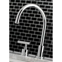 Sale Manhattan Deck Mount 8-Inch Widespread Bathroom Faucet 8" Widespread