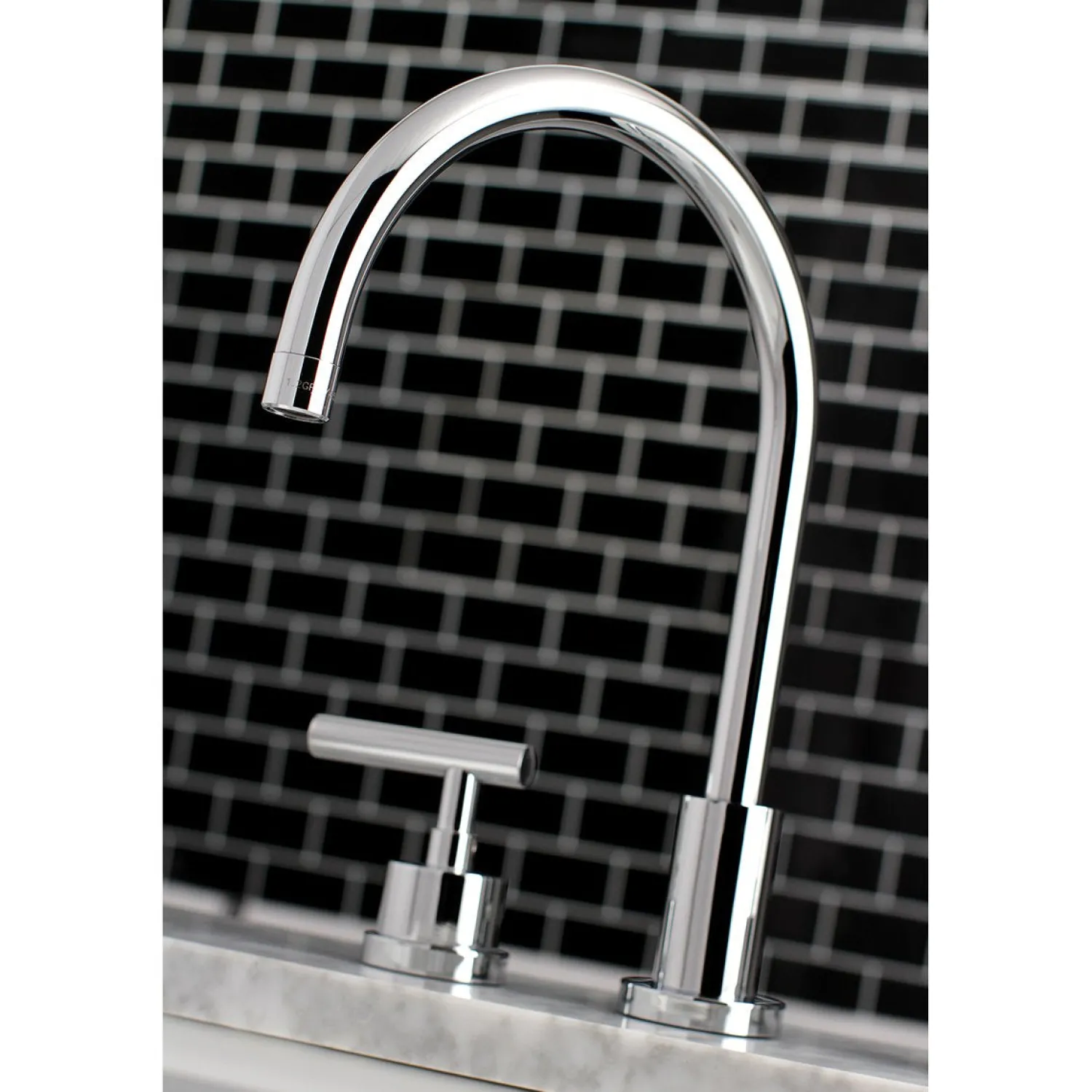 Sale Manhattan Deck Mount 8-Inch Widespread Bathroom Faucet 8" Widespread