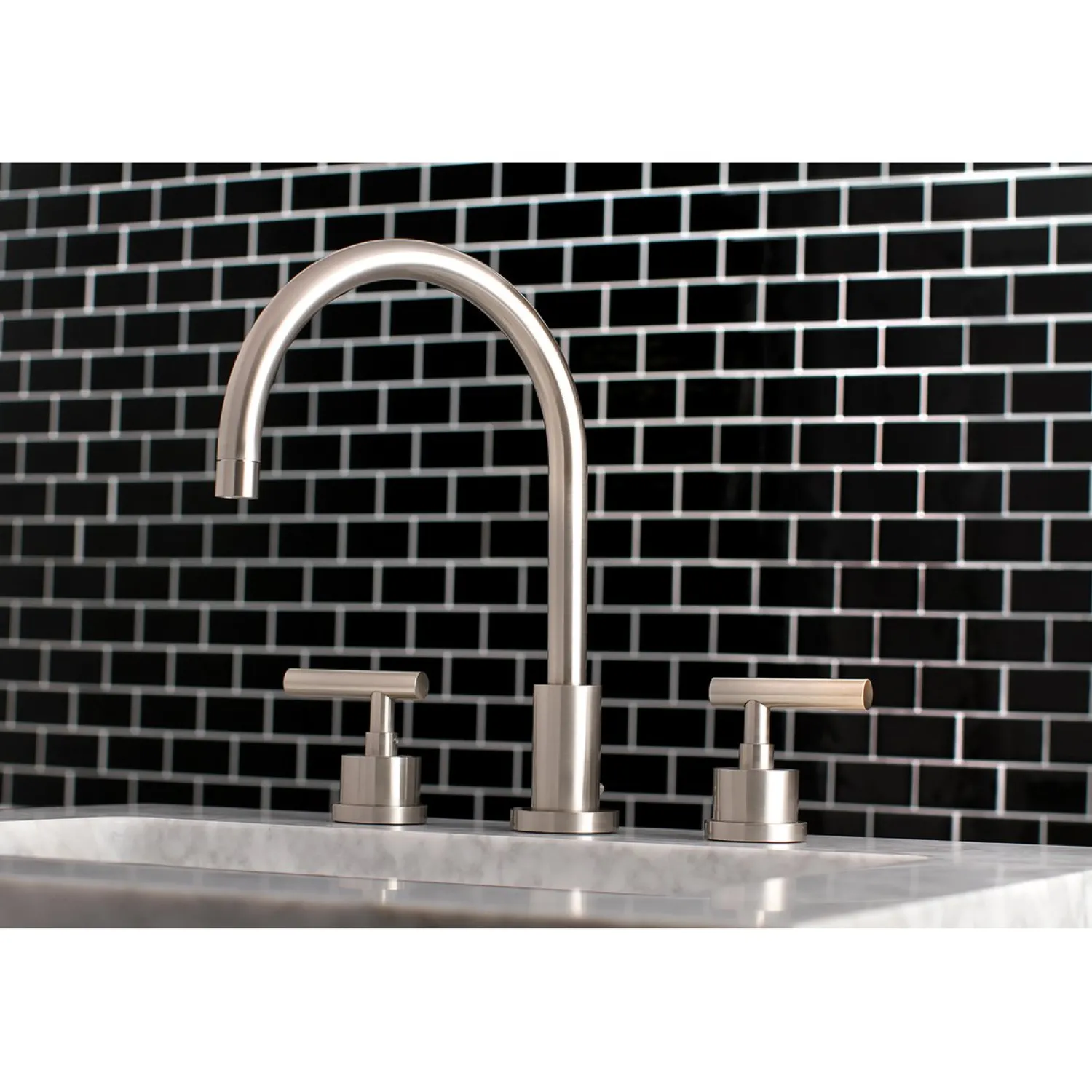 Sale Manhattan Deck Mount 8-Inch Widespread Bathroom Faucet 8" Widespread