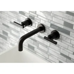 Outlet Manhattan 2-Handle 8-Inch Wall Mount Bathroom Faucet Wall Mount