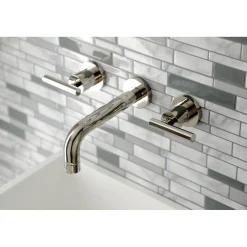 Outlet Manhattan 2-Handle 8-Inch Wall Mount Bathroom Faucet Wall Mount