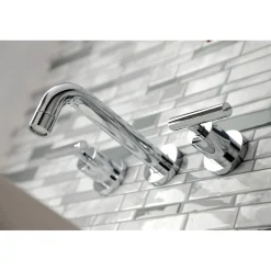 Outlet Manhattan 2-Handle 8-Inch Wall Mount Bathroom Faucet Wall Mount