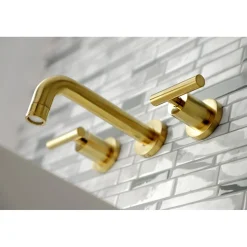 Outlet Manhattan 2-Handle 8-Inch Wall Mount Bathroom Faucet Wall Mount
