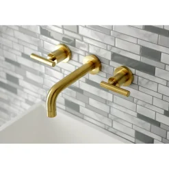 Outlet Manhattan 2-Handle 8-Inch Wall Mount Bathroom Faucet Wall Mount