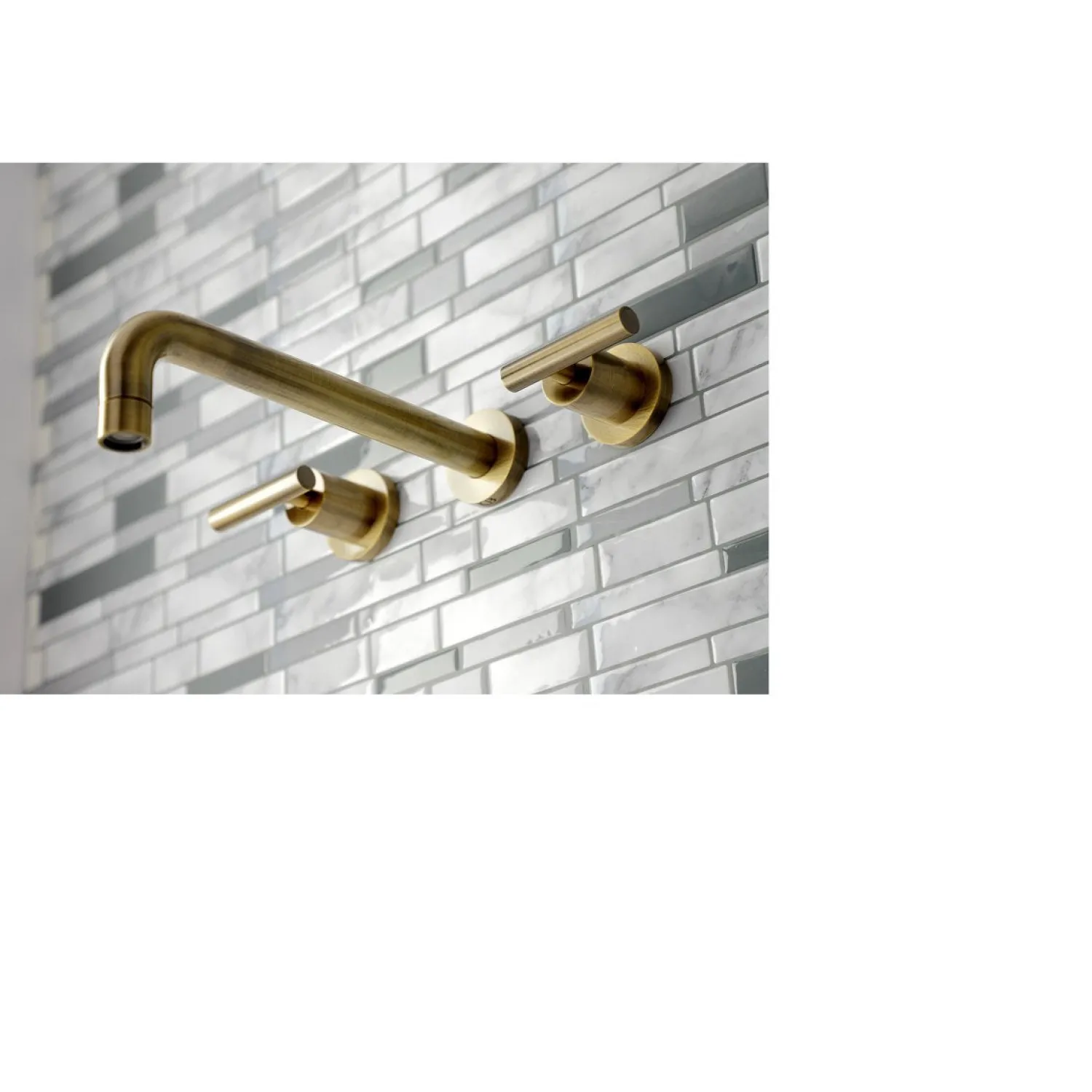 Discount Manhattan 2-Handle Wall Mount Roman Tub Faucet Tub Faucets