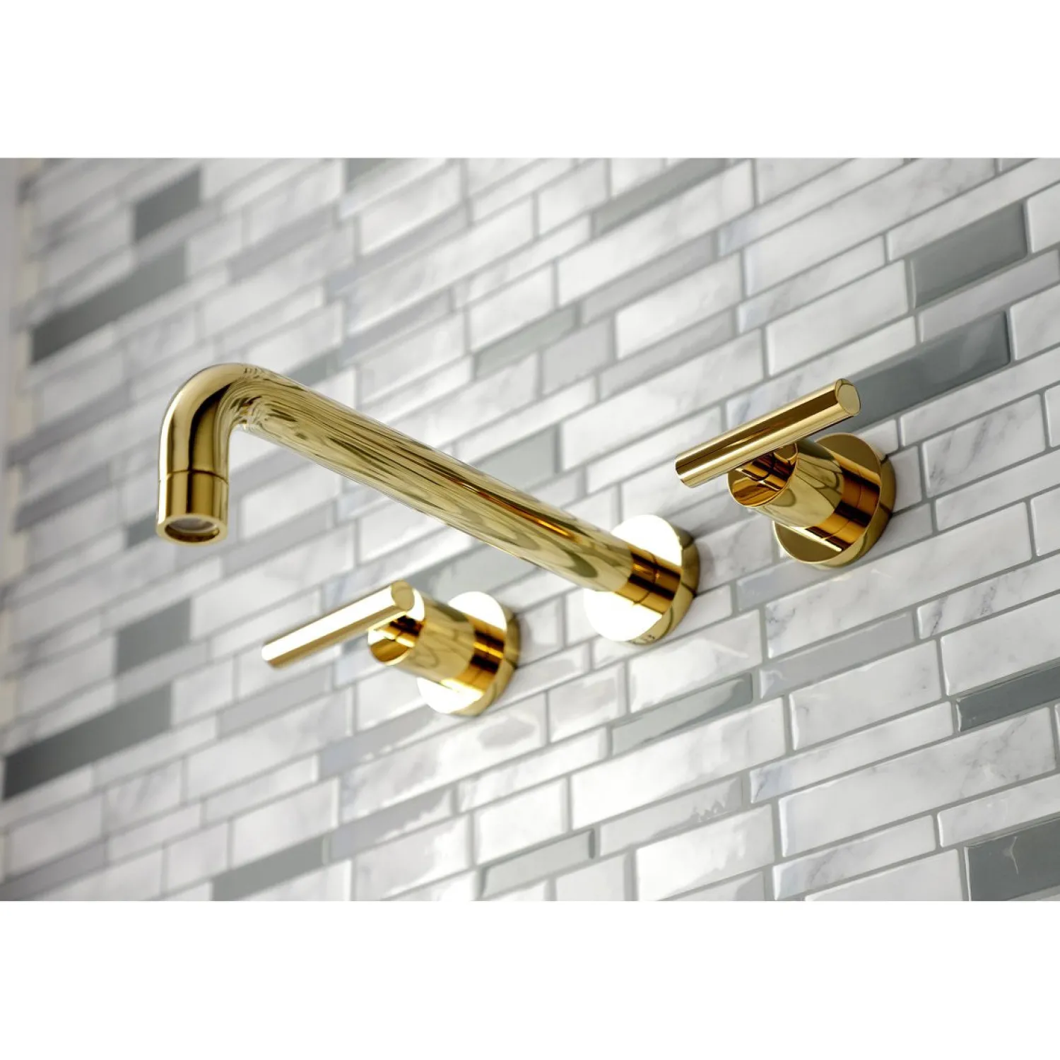Discount Manhattan 2-Handle Wall Mount Roman Tub Faucet Tub Faucets