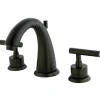 Outlet Manhattan Two Handle 8" to 16" Widespread Lavatory Faucet with Brass Pop-up 8" Widespread