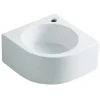 Online Manhattan White China Vessel Bathroom Sink with Faucet Hole Wall Mount Sinks