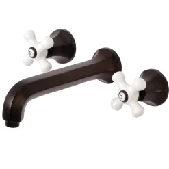 Sale Metropolitan Wall Mount 2-Handle Bathroom Faucet Wall Mount