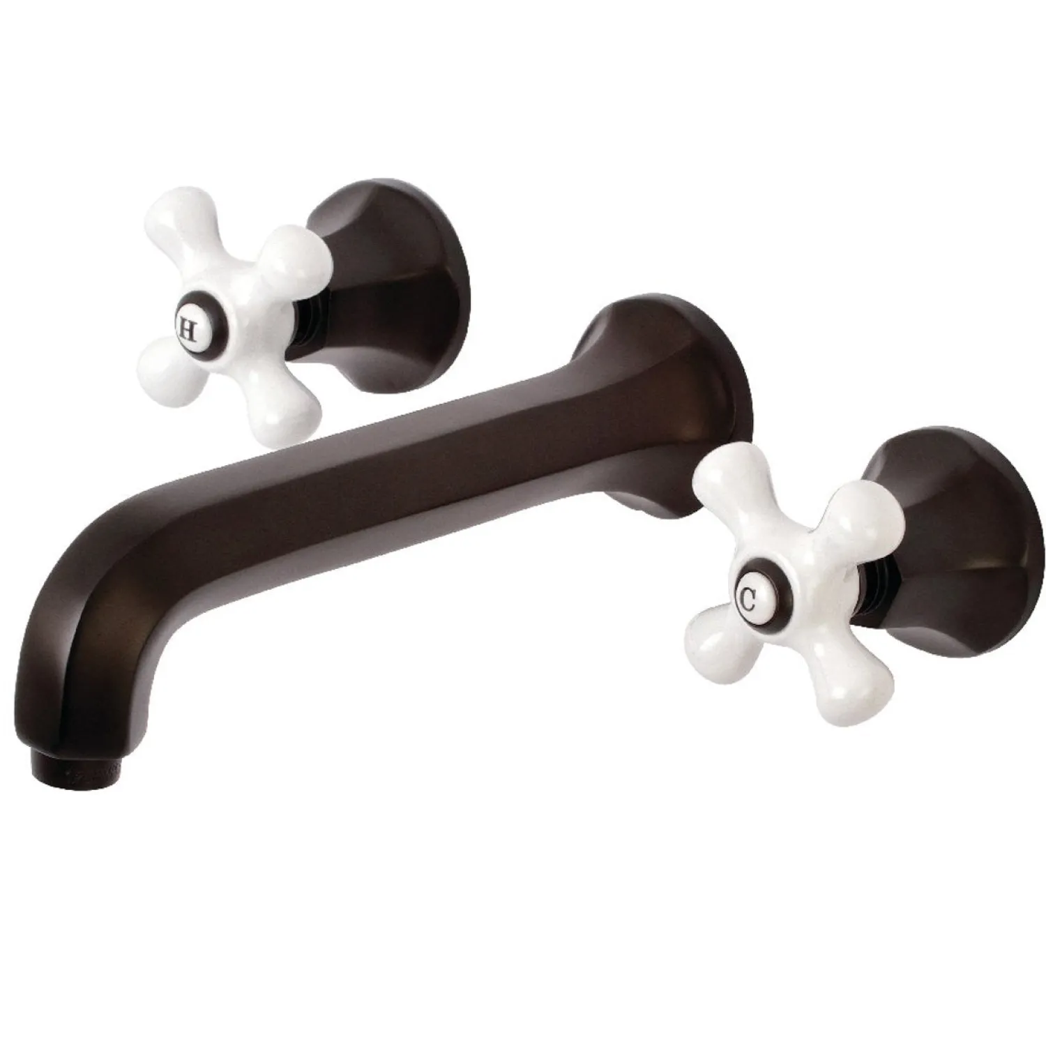 Sale Metropolitan Wall Mount 2-Handle Bathroom Faucet Wall Mount