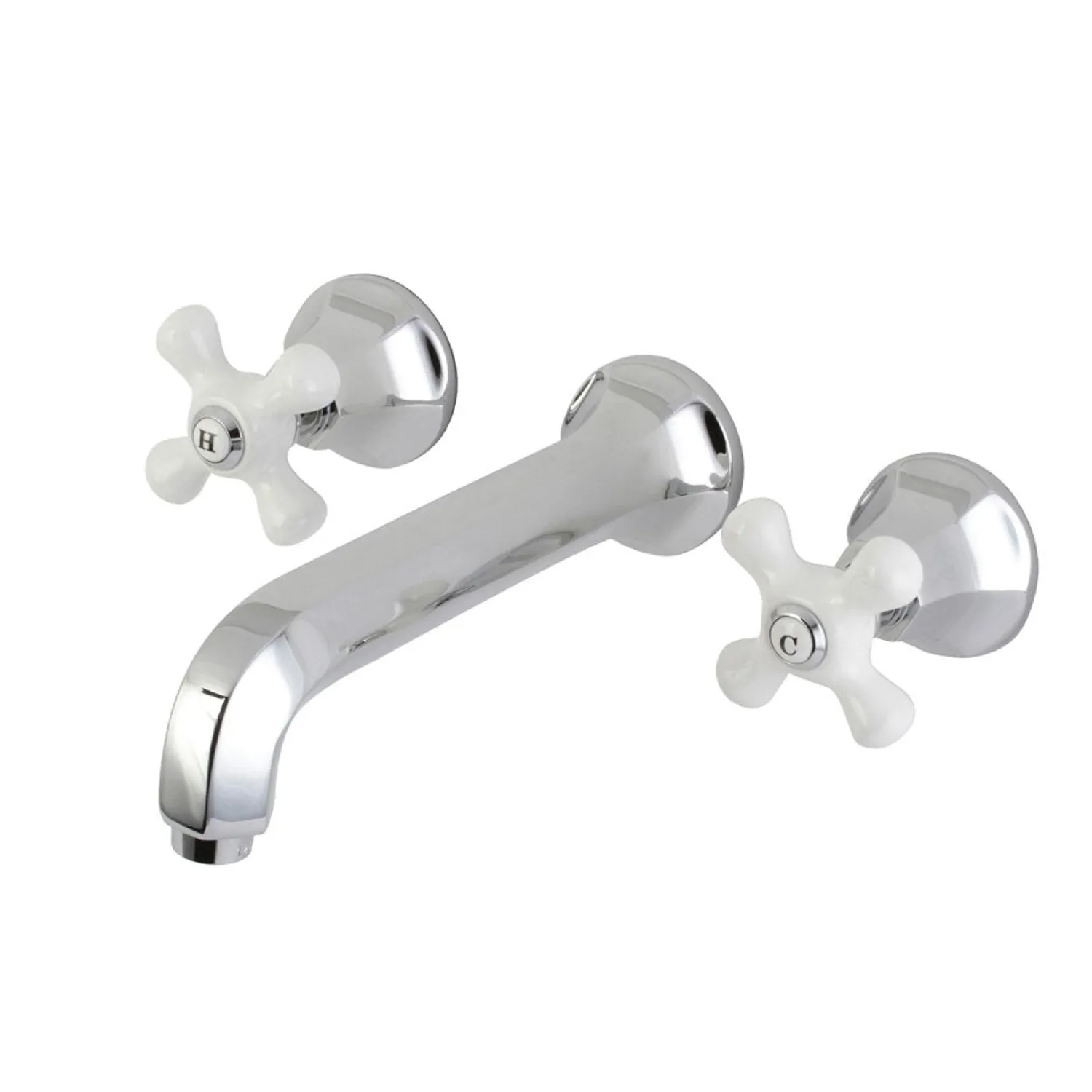 Sale Metropolitan Wall Mount 2-Handle Bathroom Faucet Wall Mount