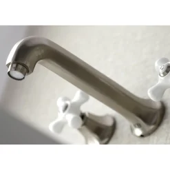 Sale Metropolitan Wall Mount 2-Handle Bathroom Faucet Wall Mount
