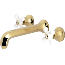 Sale Metropolitan Wall Mount 2-Handle Bathroom Faucet Wall Mount